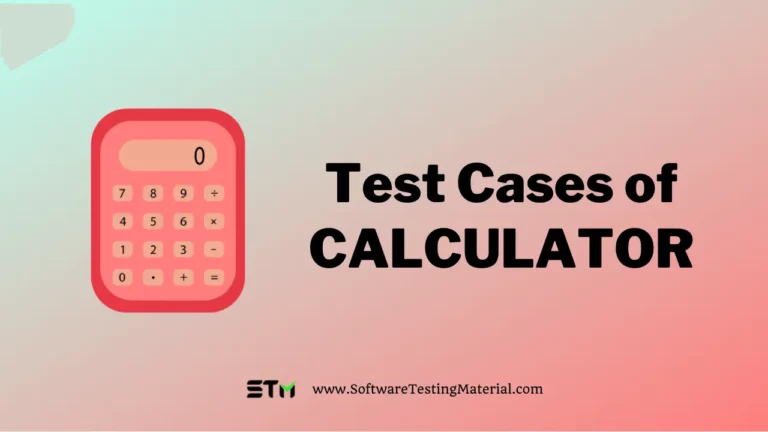 Sample Test Cases For Calculator