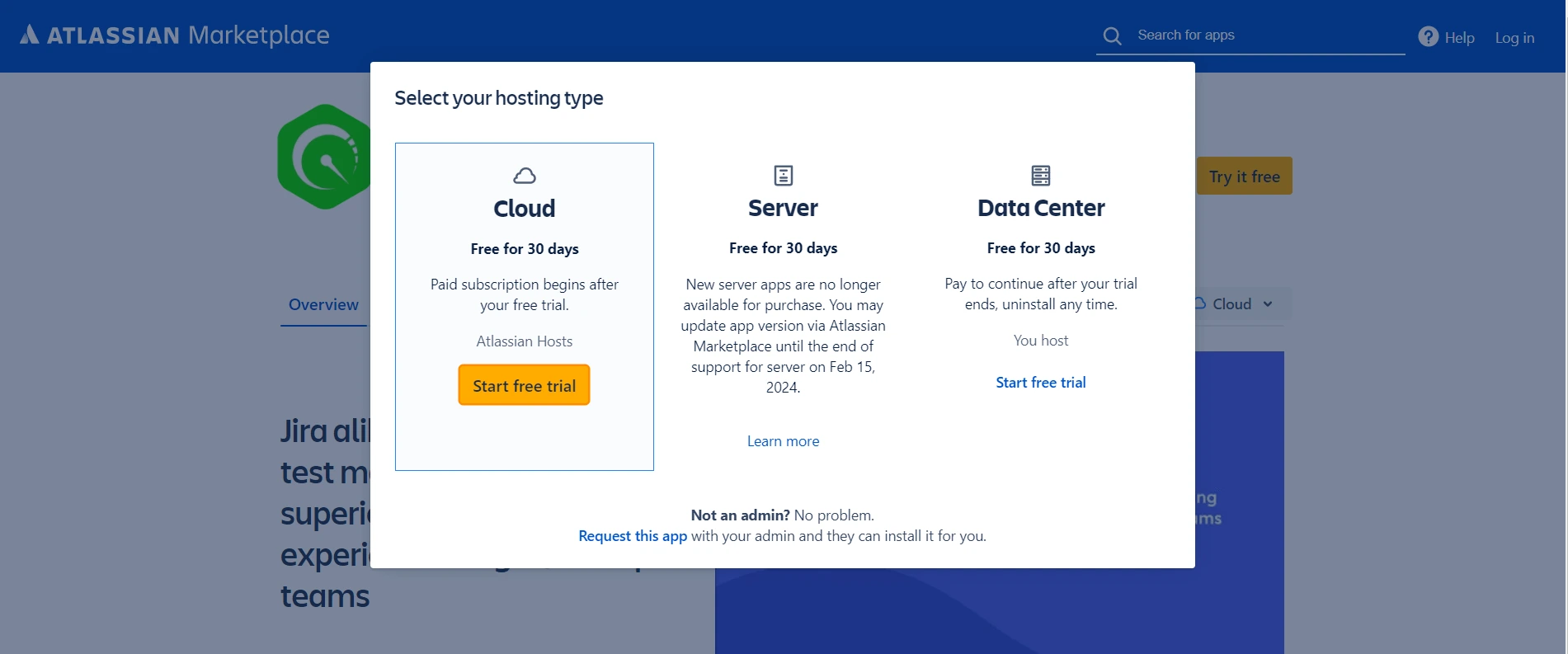 QTM4J Atlassian Choose Plan