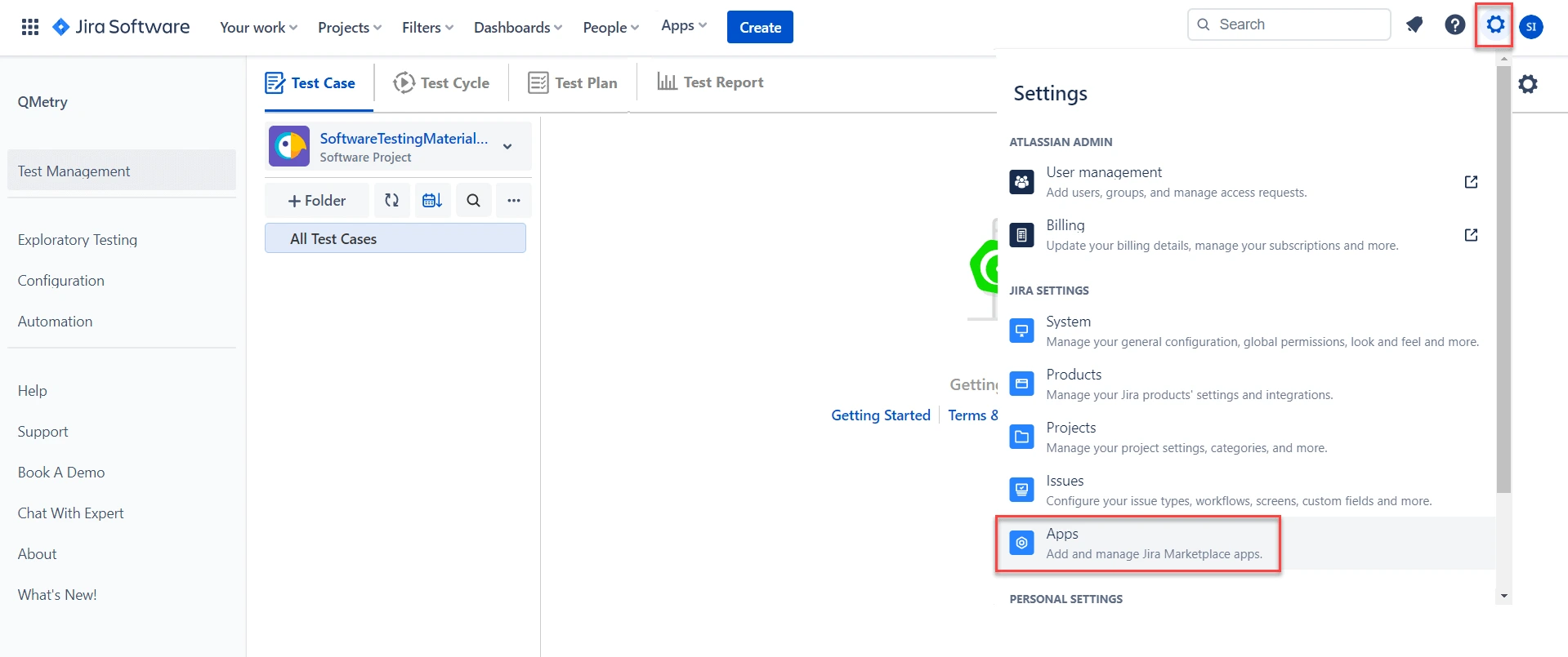 QTM4J Atlassian Jira Settings Apps