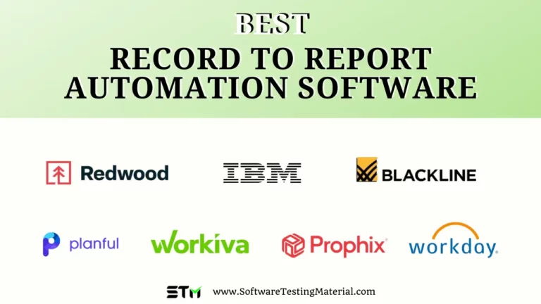 7 Best Record to Report Automation Software in 2024