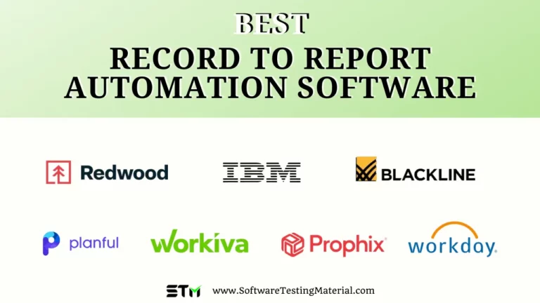 Best Record to Report Automation Software