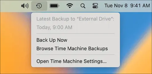 Browse Time Machine Backups