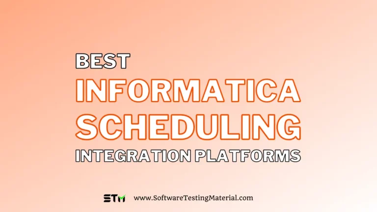 Best Informatica Scheduling Integration Platform