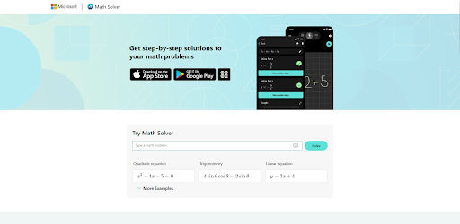Microsoft Math Solver