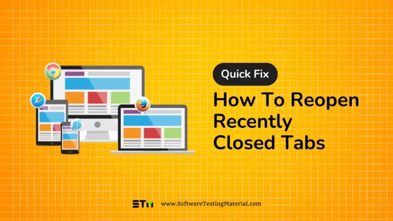 How To Reopen Recently Closed Tabs in Chrome Safari Edge Firefox