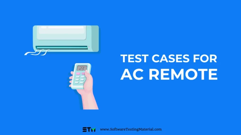 Test Cases For AC Remote