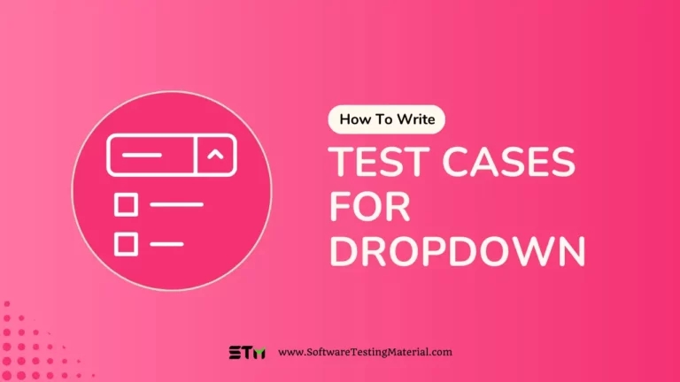 Test Cases for Dropdown List