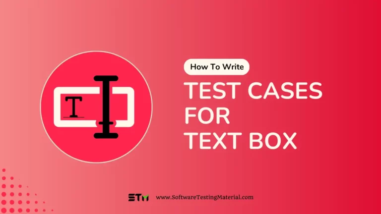 Test Cases For Text Box