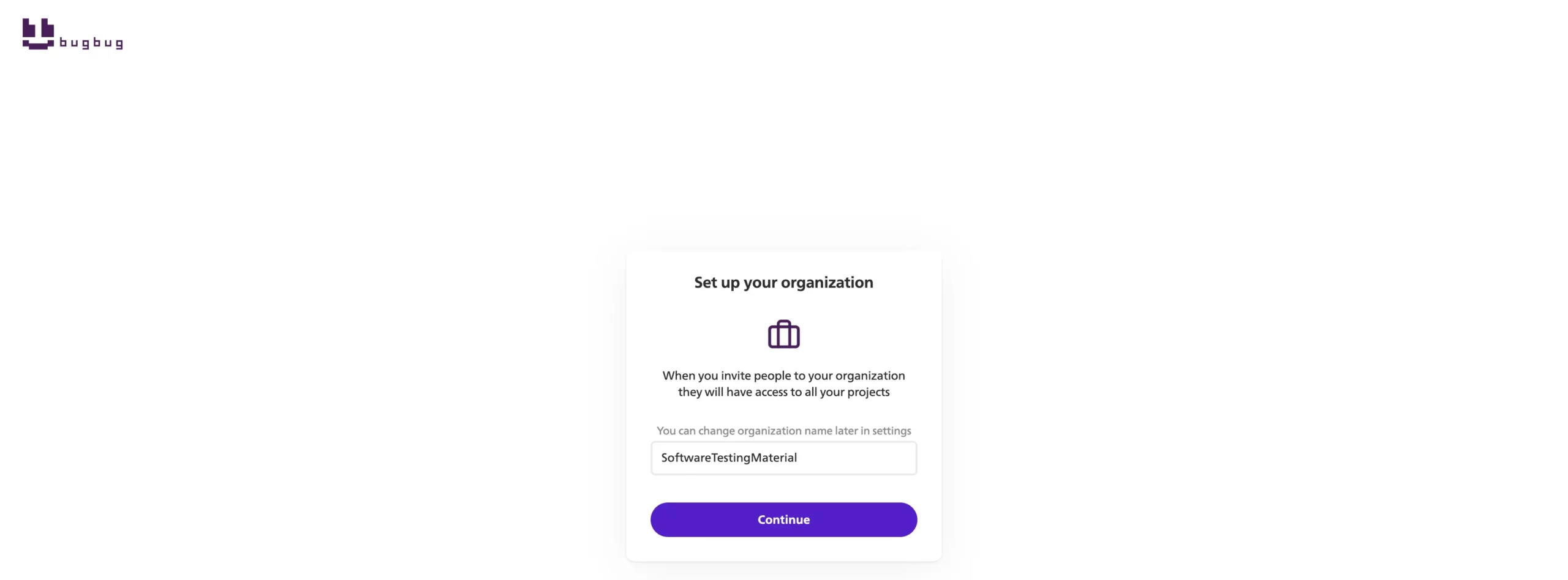 Setting Up Organization