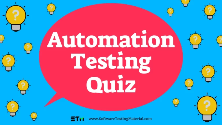 Automation Testing Quiz