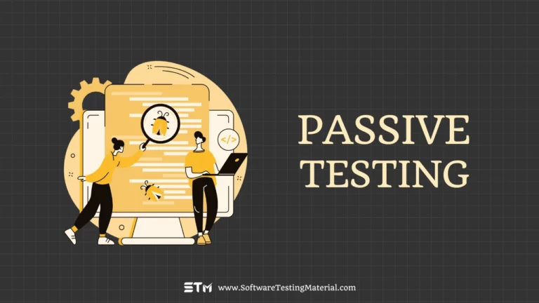 Passive Testing