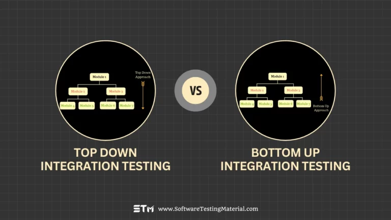 Top-Down Vs Bottom-Up Integration Testing